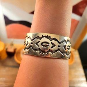 Vintage Sterling Silver Cuff Bracelet